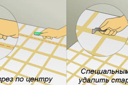 Схема удаления старой затирки