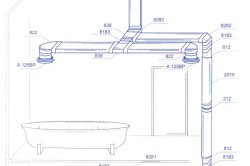 Схема монтажа ПВХ-воздуховода