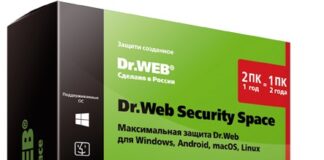 Особенности Dr web security space