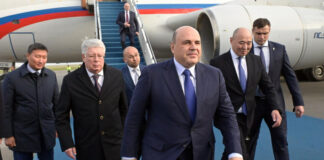 Мишустин прибыл в Астану на выставку «Иннопром.Казахстан»